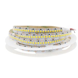 DC12V LED-remsa utan vattentät 5m Lot Fiexible LED-remsa SMD 2835 240LED M VARM VIT VITA 1200LEDS ROLL LED TAPE extra Bright318K