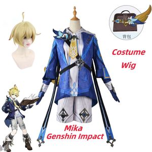 Game Genshin Impact Mika Cosplay Costume Halloween Carnival Party Clothes Animecosplay