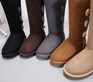 2020 Hot Sell New Classic Designer Aus 3 Button Women Snow Boots U187300 Tall Women Boots Keep Warm Boots Us3-12 Free Shipping