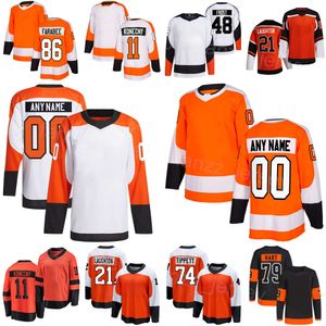 Stitched Hockey 48 Morgan Frost Jerseys 21 Scott Laughton 86 Joel Farabee 27 Noah Cates 79 Carter Hart Matvey Michkov 11 Travis Konecny 74 Owen Tippett Uomo Donna Gioventù