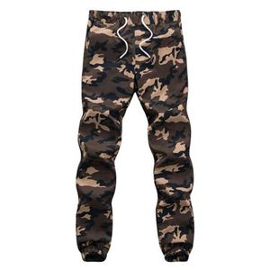 Bomullsmän jogger Autumn Pencil Harem Pants Men Camouflage Militära byxor Lossa bekväma lastbyxor Camo Jogge Quality326G