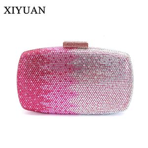 Evening Bags XIYUAN 7 Color s Wedding s Clutch Purse Designer Luxury Prom Bag Female Party Stones Handbags 231006