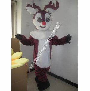 Reindeer Mascot Costume Najwyższa jakość postaci z kreskówek stroje Bożego Narodzenia Karnawał garnitur