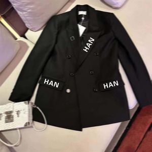 Kvinnors designer blazers kläder med chan bokstäver våren ny släppt tops291y