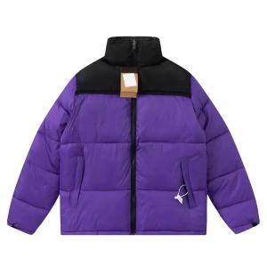 Piumino in cotone Tasca per lettere ricamata con toppe Abiti da strada invernali North Face abbigliamento caldo per esterni Cappotto firmato Uomo donna