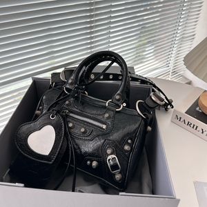 7A wysokiej jakości Projektanci Cagole na ramię Masowe motocykl Crossbody Bag Komentarz Portfel Pochette Retro Vintage Top Skórzana torebka skórzana jagnięta