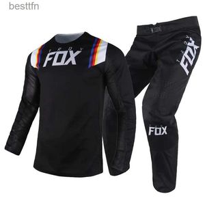Andere Bekleidung Kostenloser Versand Hose Combo Motocross Gear Set für Männer MX Racing Reiten Radfahren SX Offroad Dirt Bike belüftete HosenL231007