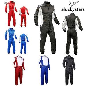 Others Apparel High Quality F1 Car Racing Suit Jumpsuit 4WD Rally Kart Suit Coveralls Men Women Fireproof Waterproof Motorcycle Karting SuitL231007