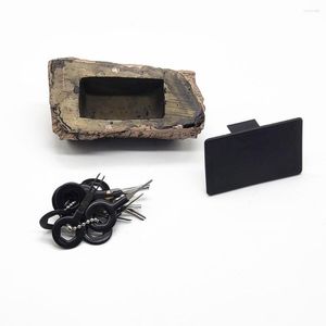 Ganci Cassetta di sicurezza per chiavi in pietra finta Nascosta da giardino Nascosta in un deposito di sicurezza Rock Mini Safes Locker Stash Outdoor
