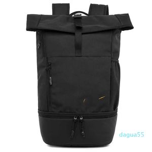 Trendy Roll Up Backpack New High Capacity Student Bag Outdoor Basketball Training Bag Travel Computer Bag