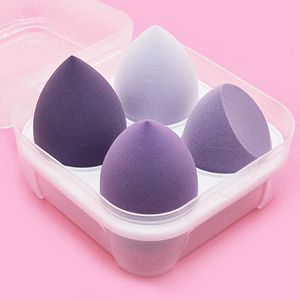 Sponges Applicators Cotton 4pcs Makeup Sponge Powder Puff Dry and Wet Combined Beauty Cosmetic Ball Foundation Bevel Cut Make Up Tools 231007