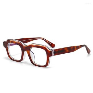 Óculos de sol evove grosso masculino óculos quadro mulheres acetato vintage óculos de leitura anti luz azul para óptica