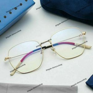 Occhiali di marca di lusso designer di nuova moda occhiali miopia anti-blu ultrasottili montatura rotonda per uomo e donna piatta