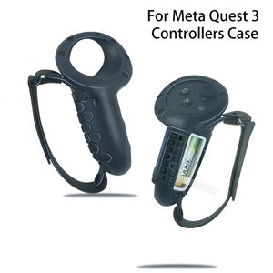 VR AR Accessorise Silicone Protective Cover Case Controller för Meta Quest 3 VR Headset Face Avtagbart batteri 231007
