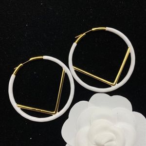 New Women Fashion Hoop Huggie Earrings Round Color Earing Designer Jewelry Womens Letters Ear Studs Luxurys Hoops D229081F281S