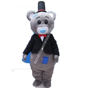 Костюм талисмана плюшевого мишки высокого качества, персонаж мультфильма, карнавал, размер для взрослых, нарядный наряд на Рождество, день рождения