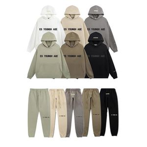 Herrkvinnor Designer Hooded Letter Logo Tracksuits Hoodies and Pants Casual Street Leisure Fashion Streetwear Multicolour Pullover277V