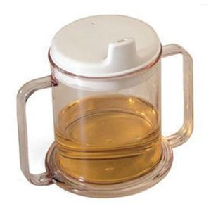 Copos com alça dupla caneca reutilizável base larga alças grandes 10 onças. Copo para beber adulto