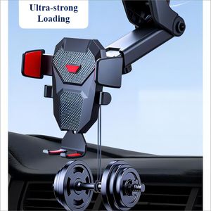 iPhone 15 pro Car Phone Holder Mount Dashboard Windshield 2 in 1 Bumpy Roads Friendly Hand Free Mount for All Cellphones