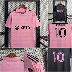 2023 2024 Inter Maglie da calcio Rosa Nero Casa Lontano CF Miamis10 Lionel 17 Martinez 18 Jordi Alba 23 24 Maglia da calcio uomo Donna bambino Tifosi versione kit camicia