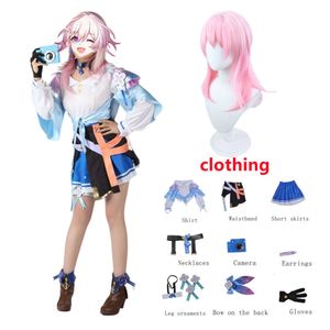 Game 7th March Cosplay Honkai Star Rail Costume Uniform Outfit March 7th Halloween Carnival Party Women Clothes Suitcosplay