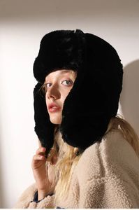 BeanieSkull Caps Winter Damenmütze Hat Ushanka Dick Kalt Warm Winddicht Pilot mit Ohrenschützern 231006