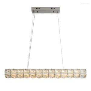 Lampade a sospensione Lampadario di cristallo moderno a sospensione Lampadari a soffitto semplici Lampada a sospensione per soggiorno Lampada a led