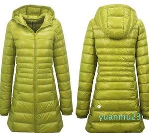 Yoga outfit Womens ll Down Parkas Long Style Hooded Warm Puffer Coat Sports Winter Outwear Overdimased Women Clothing Topk