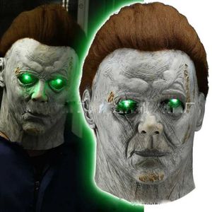 Party Masks Michael Myers Full Head Masks for Halloween Carnival Costume Party Cosplay Mask Halloween Scary Horror Masquerade Latex Mask Q231007