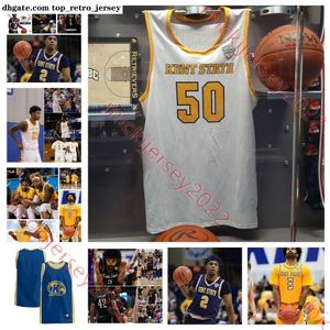 Kent State Golden Flashes Basquete Jersey Delrecco Gillespie Miryne Thomas Akeem Odusipe CliRon Hornbeak Brenden Moss Mens Costurado Kent State Jerseys