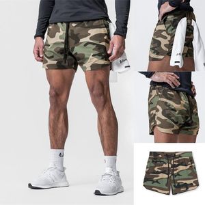 Men's Shorts Summer Quick Dried Lace Up Outdoor Casual Capris Jogger Gym Multi Functional Exercise Pants