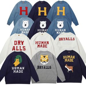 Men's Sweater Pulls en tricot hommes femmes imprimé chien vert tête de canard pull fabriqué par l'homme pull en tricot vêtements d'hiver décontracté chandails surdimensionnés