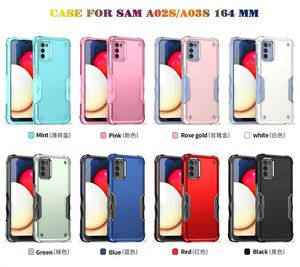 TPU + PC Hard Armor Mobile Phone Case Dissipação de Calor Dentro da Capa do Telefone Para Samsung Galaxy A73 A03 A02S Dual Layer Case