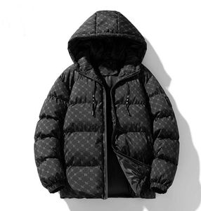 SYGG Giubbotti da Uomo Parka da Donna Piumini Classici da Esterno Spessi Piumini Caldi Giacca Invernale con Cappuccio Cappotto in Cotone Unisex Capispalla Abbigliamento per Coppie Taglia Asiatica S-5XL