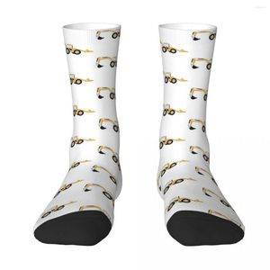 Men's Socks Backhoe Construction Truck Sweat Absorbing Stockings All Season Long Accessories For Man's Woman's Christmas Gifts