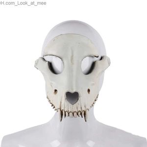 Party Masks Halloween Decorations Party Mask Sheep Skull Cover Mask Cosplay Full Face Horrible Scary Masks Masquerade Party Decor Q231007