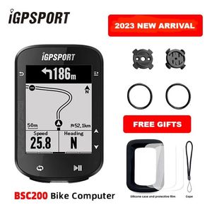 Fahrradcomputer IGPSPORT BSC200 Fahrrad-GPS-Computer Fahrradcomputer Blau ANT 2,6 Zoll wasserdichter kabelloser Fahrrad-Stoppuhr-Computer-Leistungsmesser 231007