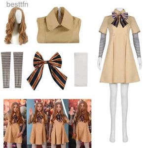 Tema Costume Film Megan Cosplay Vieni Halloween AI Doll Robot COS Dress Up Horror Ragazze Parrucca Uniforme Festa di Carnevale per Bambini AdultiL231007