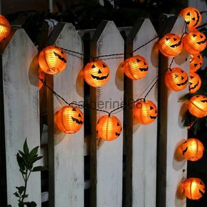 Inne imprezy imprezowe 10/20 LED Bateria Halloween Paper Paper Lantern Pumpkin Light