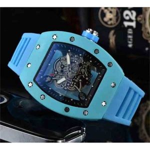 Uurwerk horloge Richamilles Kleuren Mechanica Relgio Kwaliteit Casual Siliconen Sportband Dames Kalender Polswat LY LWTJ