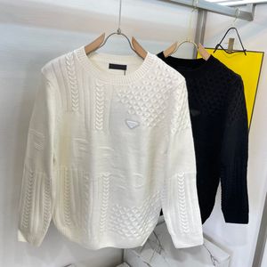 최고의 디자이너 럭셔리 가을과 겨울 패션 하이 스트리트 코튼 스웨트 셔츠 풀버 울 스웨터 통기성 느슨한 따뜻한 캐주얼 스웨터
