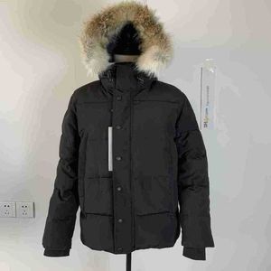 Męskie puch Parkas Men Parka Down Jackets Canadian Winter Puffer z kapturem grube wyndham płaszcz dżentelmeni rozgrzewa zimne płaszcze ochrona wiatroodporna Owewear XS-3XLBTU5