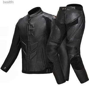 Others Apparel GHOST RACING Winter Motorcycle Jacket Leather Chaqueta Moto Men Waterproof Moto Suit Motorbike Riding Jacket Motocross JacketL231007