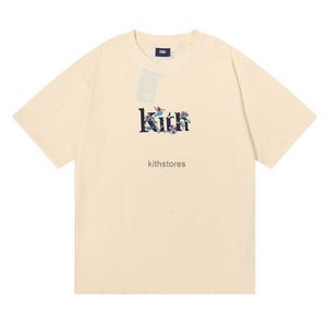 Fashion men's wear KITH niche trendy brand creative printing street couple casual trend short sleeved loose round neck T-shirt