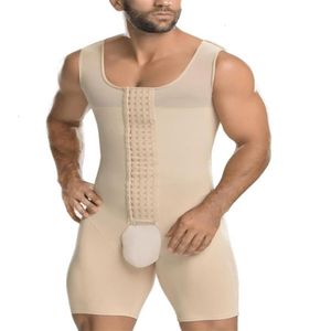 Mens Compression Bodysuit Shaper - Pasek do Gynecomastia Tłuszcz z brzucha i uda gorset Mężczyźni T -shirt Body Shaper Men303n