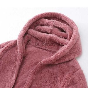 Women's Fur Faux Fur 2023 Coral Velvet Coat Women Autumn Outdoor Short Jacket Hooded Top Lady Double-sided Polar Fleece Thicken Warm Zip-up OuterwearL231007