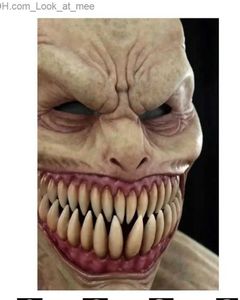 Party Masken Halloween Horror Kopfbedeckung Latex Clown Maske Teufel Gesichtsbedeckung Terror Gruseliger Gagtooth Dämon Halloween Maske Cosplay Kostüm Requisiten Q231009