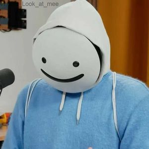 Máscaras de festa Sonhos Brancos Anime Capacete Cosplay Máscara Halloween Adereços Acessórios Traje Fantasia Q231009