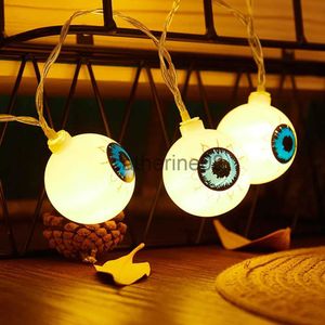 Other Event Party Supplies DC4.5V Halloween Pumpkin Funny Scary Eyeball Led Ghost Festival Light String Holiday Courtyard Room Decoration Lantern x1009