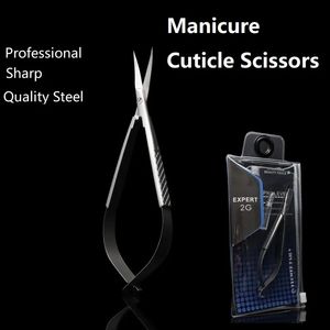 Tesoura de cutícula Tesoura de cutícula profissional Ucrânia Aço inoxidável Cauda de andorinha bifurcada Tesoura de manicure Lâmina curvada Nail Art Nippers Tool 231007